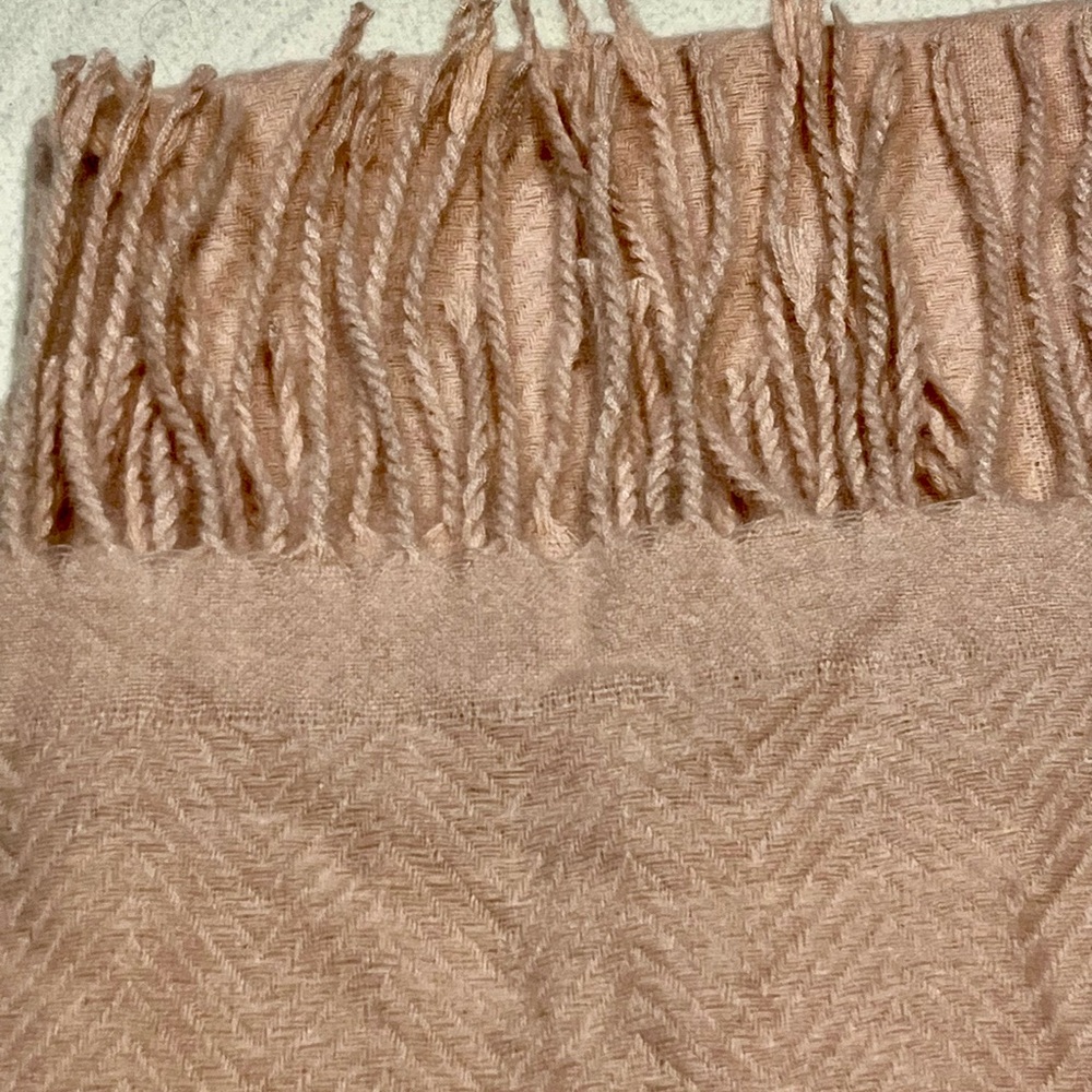 Style & Co. Soft Pink Fringed Scarf - Picture 4 of 7